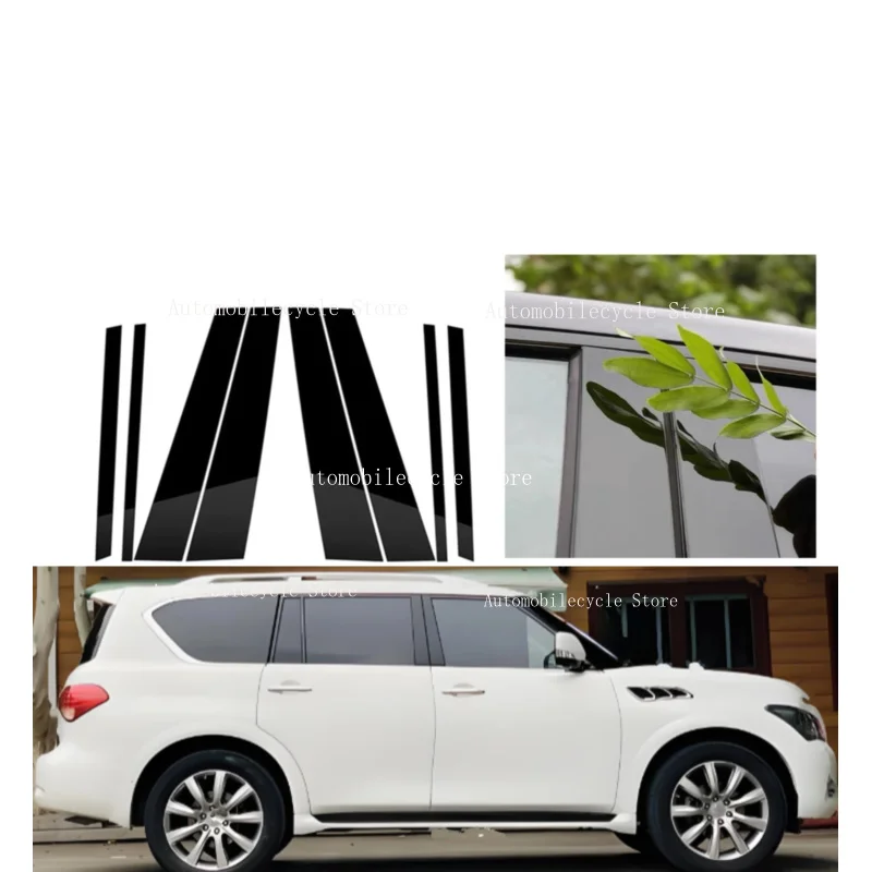 6PCS Glossy Black Pillar Posts Fit For nfiniti QX56 QX80 2004-2011 2012 2013 Window Moulding B C Center Sticker Cover
6PCS Glossy Black Pillar Posts Fit For nfiniti QX56 QX80 2004-2011 2012 2013 Window Moulding B C Center Sticker Cover