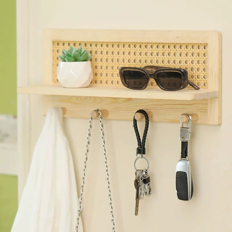 Home Woven Wall Key Hook Storage Rack Solid Wood Rattan Storage Rack Book and Newspaper Rack Magazine Storage Rack Decoration
Home Woven Wall Key Hook Storage Rack Solid Wood Rattan Storage Rack Book and Newspaper Rack Magazine Storage Rack Decoration