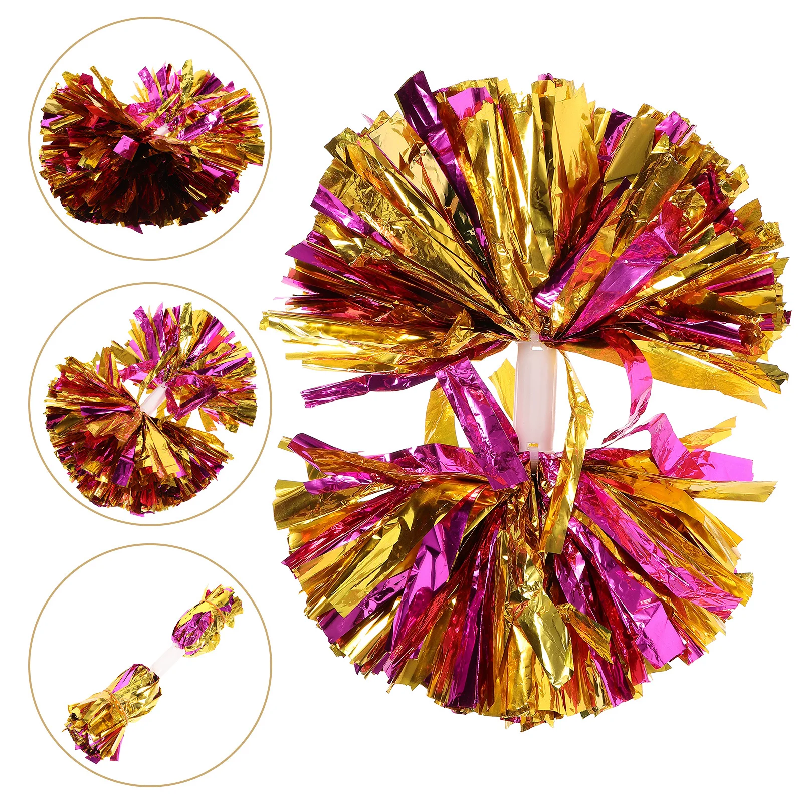 Reusable Pe Cheerleading Pompoms Colorful Cheering Props For Sports Events Dance Competitions Gymnastics Cheer Accessories
Reusable Pe Cheerleading Pompoms Colorful Cheering Props For Sports Events Dance Competitions Gymnastics Cheer Accessories