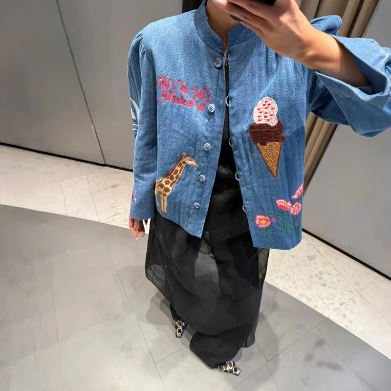 Свободная хлопковая женская верхняя одежда Jaet, французский воротник-стойка, застежка на пуговицах, длинная нашивка на осень-зиму...
Свободная хлопковая женская верхняя одежда Jaet, французский воротник-стойка, застежка на пуговицах, длинная нашивка на осень-зиму...