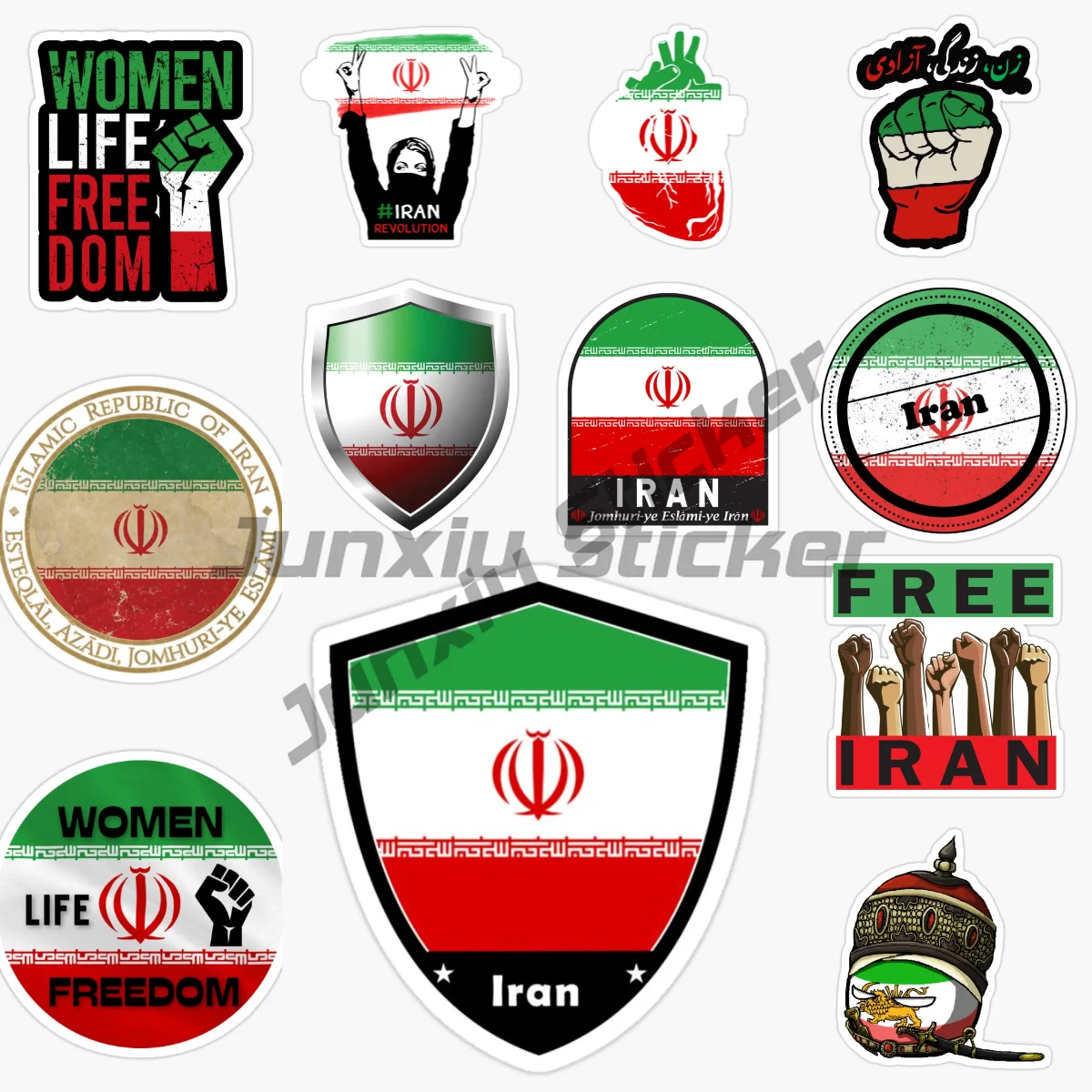 IRAN National Flag Car Sticker for Badge Bicycle Van Laptop Motorcycle Wall Car Window Glass Off-road Decal Customizable
IRAN National Flag Car Sticker for Badge Bicycle Van Laptop Motorcycle Wall Car Window Glass Off-road Decal Customizable