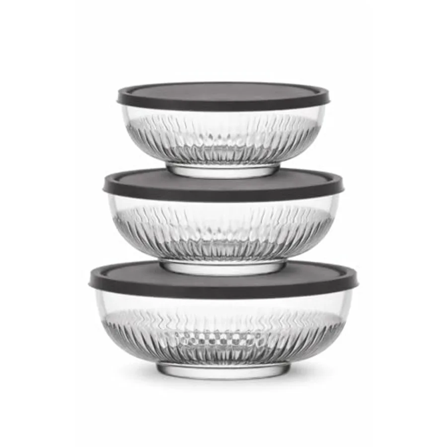 3 Pack Glass Bowls with Lids Space-Saving Stackable Heavy Glass Food Storage Containers set with Lids Meal Prep Containers With
3 Pack Glass Bowls with Lids Space-Saving Stackable Heavy Glass Food Storage Containers set with Lids Meal Prep Containers With