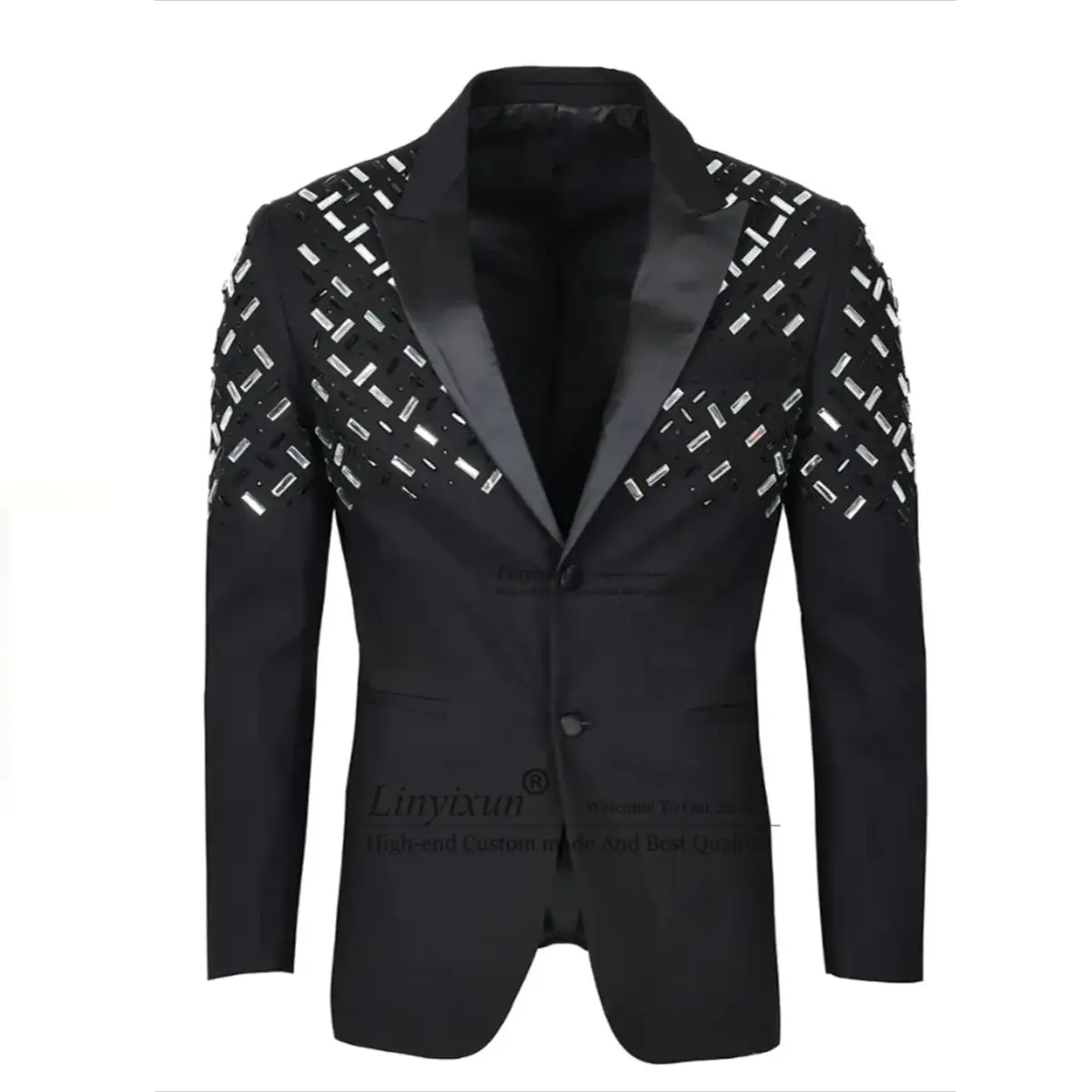 Luxury Beaded Wedding Suits For Men Fashion Male Prom Party Blazers Outfits 2 Pieces Sets Groom Tuxedos Slim Fit Costume Homme
Luxury Beaded Wedding Suits For Men Fashion Male Prom Party Blazers Outfits 2 Pieces Sets Groom Tuxedos Slim Fit Costume Homme