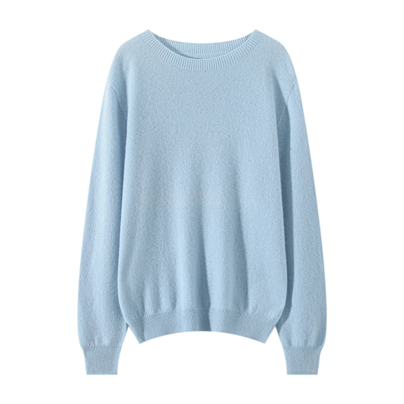 Women's 100% cashmere sweater casual solid color knitted pullover Tops loose round neck Jumper base Blouse for warmth
Women's 100% cashmere sweater casual solid color knitted pullover Tops loose round neck Jumper base Blouse for warmth