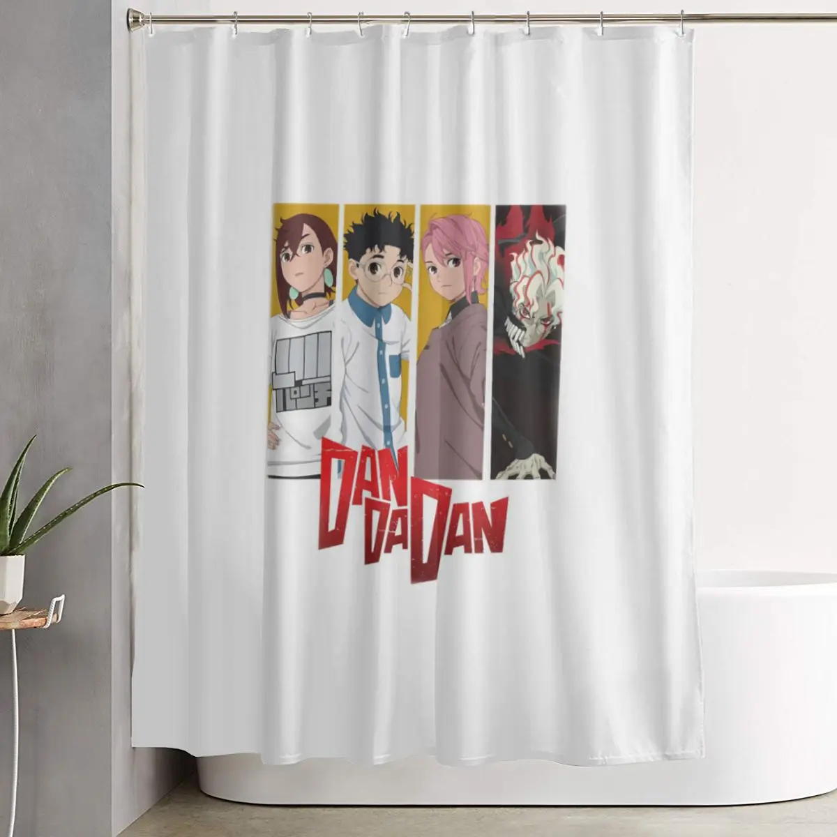 Аниме-шторка для душа Dandadan Turbo Granny Cat, полиэстеровая, водонепроницаемая, для ванной, с крючками
Аниме-шторка для душа Dandadan Turbo Granny Cat, полиэстеровая, водонепроницаемая, для ванной, с крючками