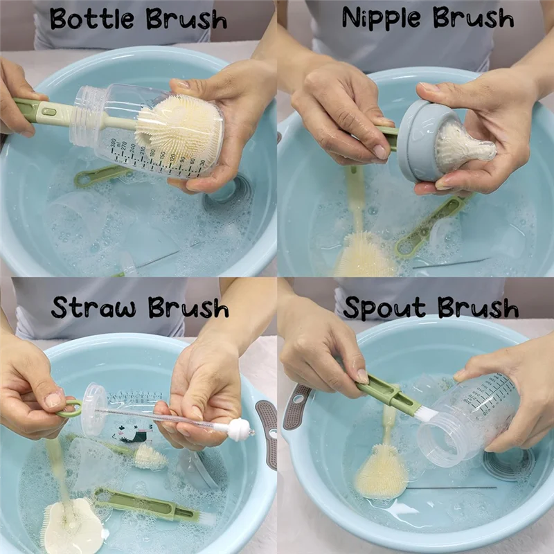 Silicone Child Cup Brush Includes Child Bottle Brush Nipple Brush Wait Portable And Travelfriendly A
Silicone Child Cup Brush Includes Child Bottle Brush Nipple Brush Wait Portable And Travelfriendly A