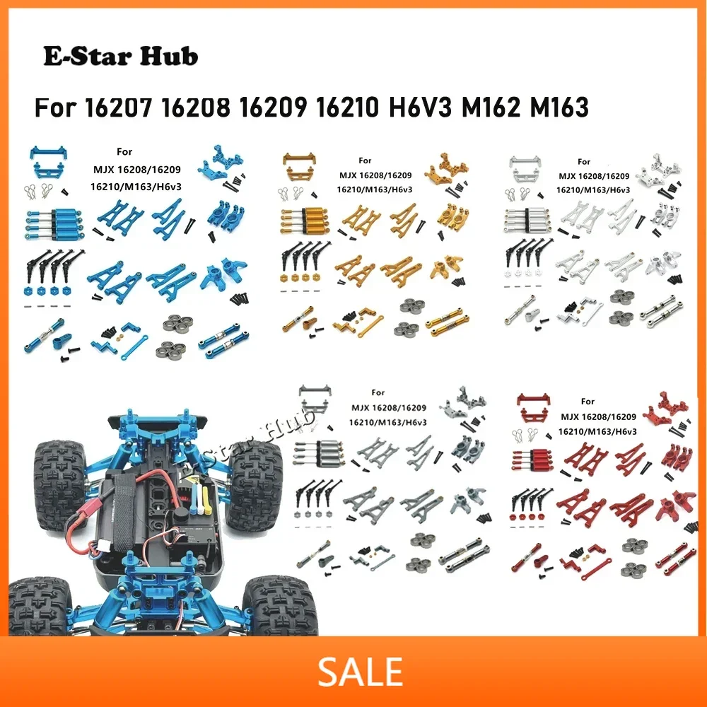 RC Car Parts Metal Upgrade Modification Kit for MJX 1/16 16208 09 16210 H6V3 M163 Tie Rod Swing Arm Steering Cup Shock Absorber
RC Car Parts Metal Upgrade Modification Kit for MJX 1/16 16208 09 16210 H6V3 M163 Tie Rod Swing Arm Steering Cup Shock Absorber