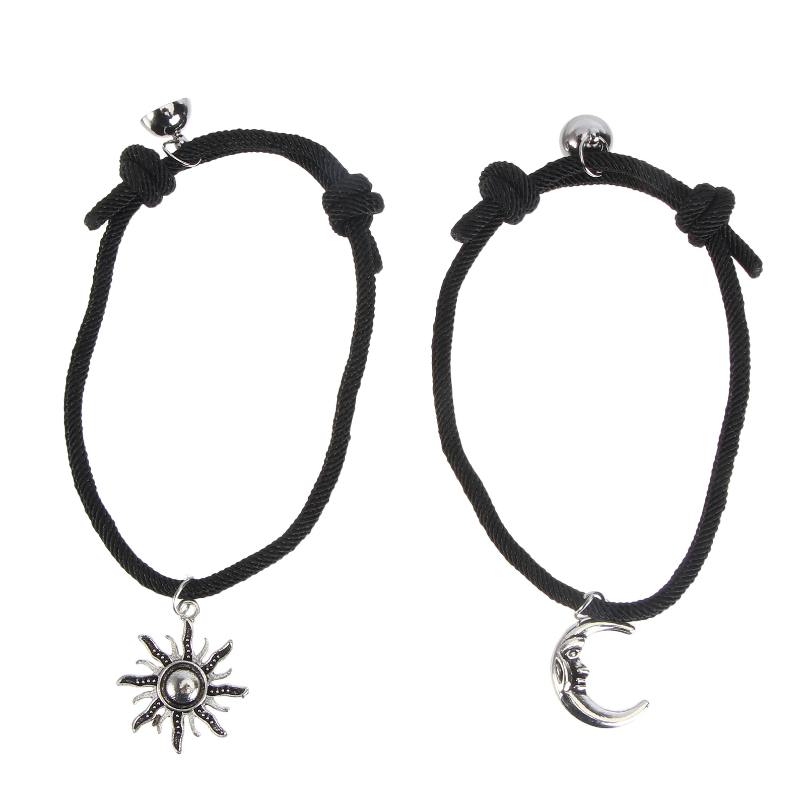 1Set Woven Couples Bracelets Black Adjustable Lovers Hand Jewelry with Strong Magnet Perfect Gift for Engagement Wedding
1Set Woven Couples Bracelets Black Adjustable Lovers Hand Jewelry with Strong Magnet Perfect Gift for Engagement Wedding