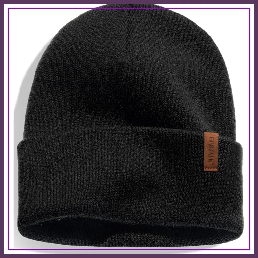 Cuffed Thick Knitted Winter Hat Beanie for Men Women Unisex Skull Cap
Cuffed Thick Knitted Winter Hat Beanie for Men Women Unisex Skull Cap