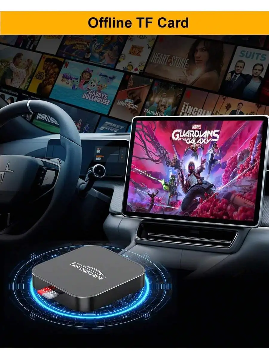 5-In-1 Ai Car Media Hub: Wireless CarPlay, Android Auto, Offline TF Card Video Playback For iPhone & Android, 2015+ Vehicles
5-In-1 Ai Car Media Hub: Wireless CarPlay, Android Auto, Offline TF Card Video Playback For iPhone & Android, 2015+ Vehicles