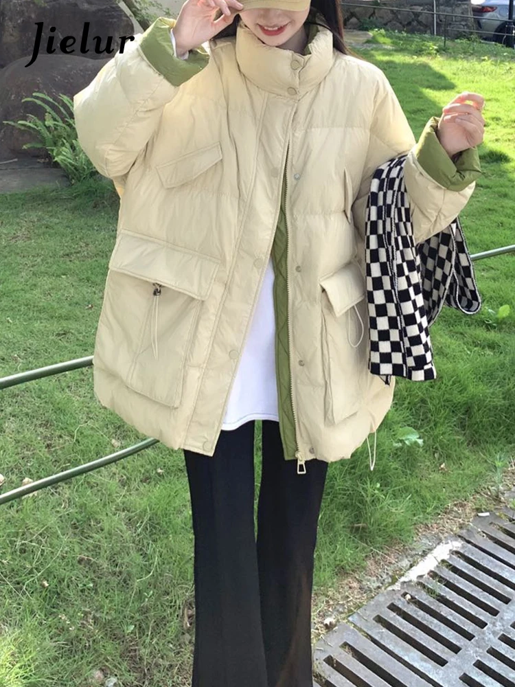 Jielur Autumn Ladies Simple Basic Parkas Woman New Solid Color Slim Chic Women Parkas Black Pink Kaki Green Fashion Coat Female
Jielur Autumn Ladies Simple Basic Parkas Woman New Solid Color Slim Chic Women Parkas Black Pink Kaki Green Fashion Coat Female