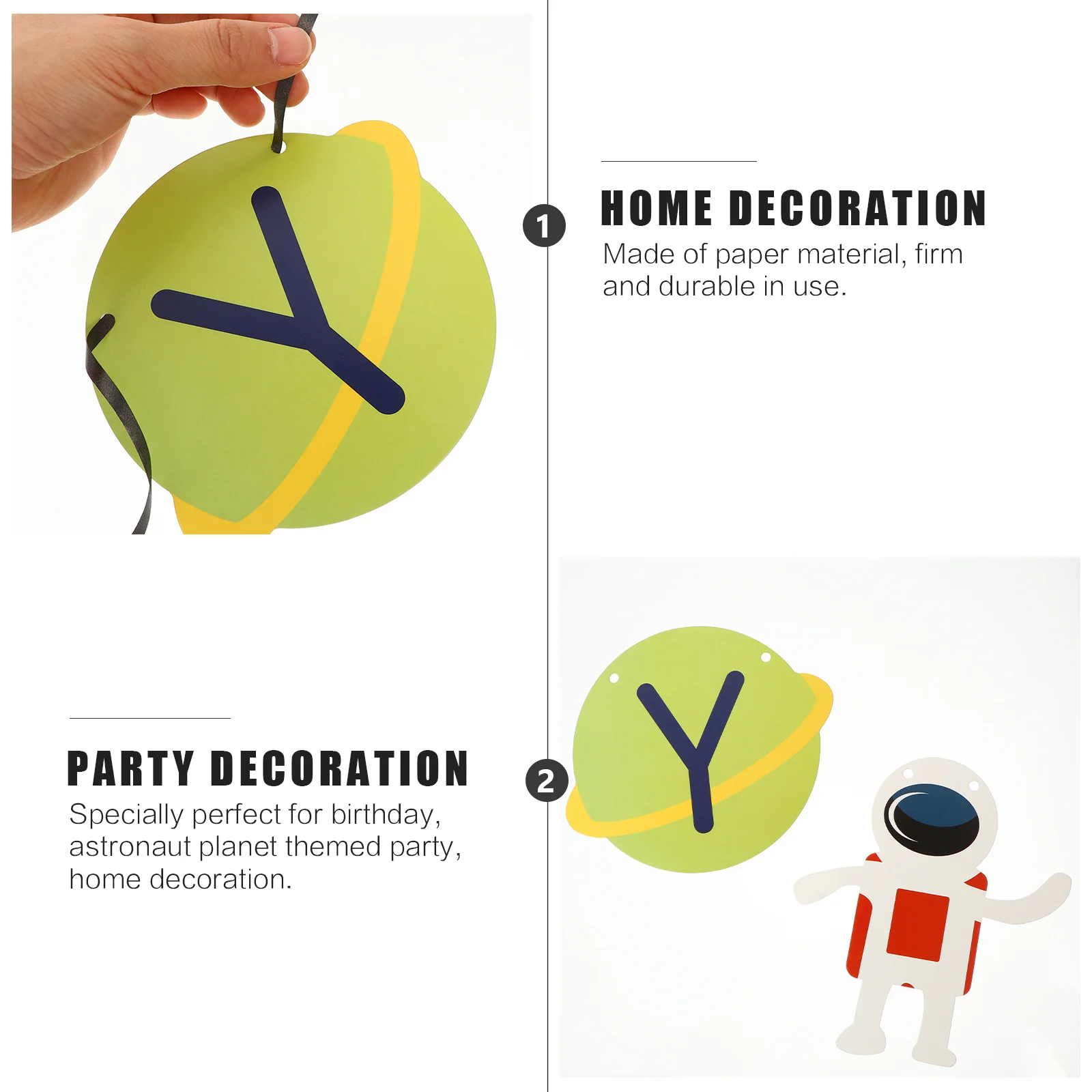 1Pcs Astronaut Planet Themed Paper Banner Space Birthday Hanging Decor for Party Home Decoration Photo Background
1Pcs Astronaut Planet Themed Paper Banner Space Birthday Hanging Decor for Party Home Decoration Photo Background