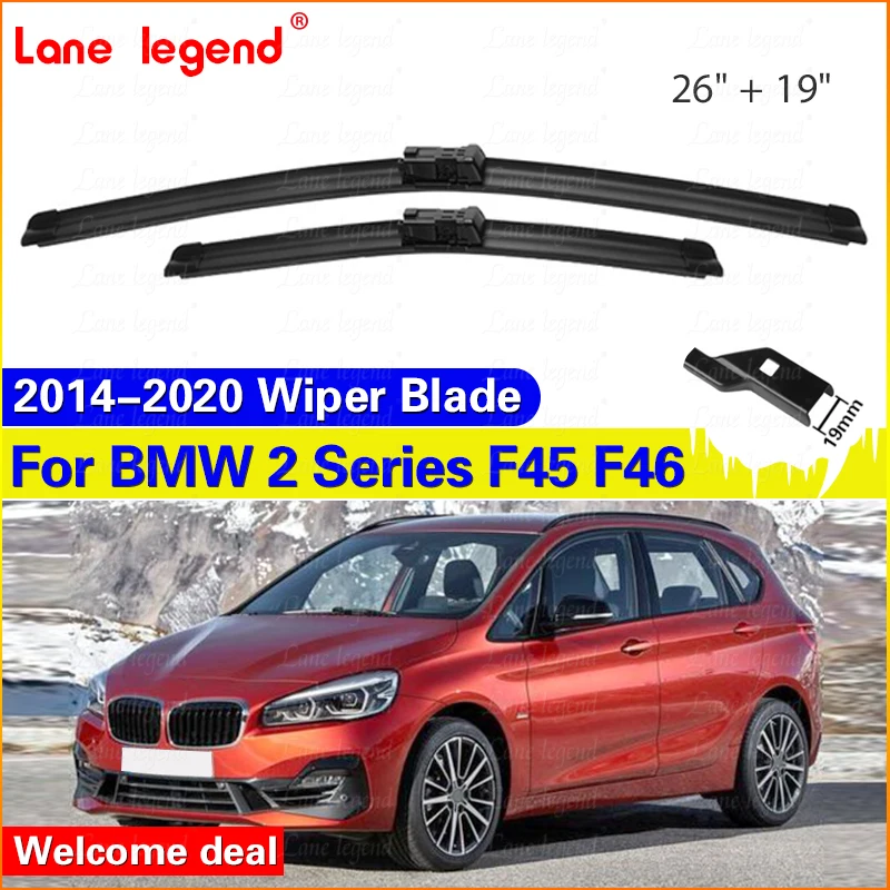 Wiper Front Wiper Blades For BMW 2 Series F45 F46 216i 218i 220i 225i 225xe 216d 218d 220d 2014-2020 2015 2016 2017 2018 26"+19"
Wiper Front Wiper Blades For BMW 2 Series F45 F46 216i 218i 220i 225i 225xe 216d 218d 220d 2014-2020 2015 2016 2017 2018 26"+19"