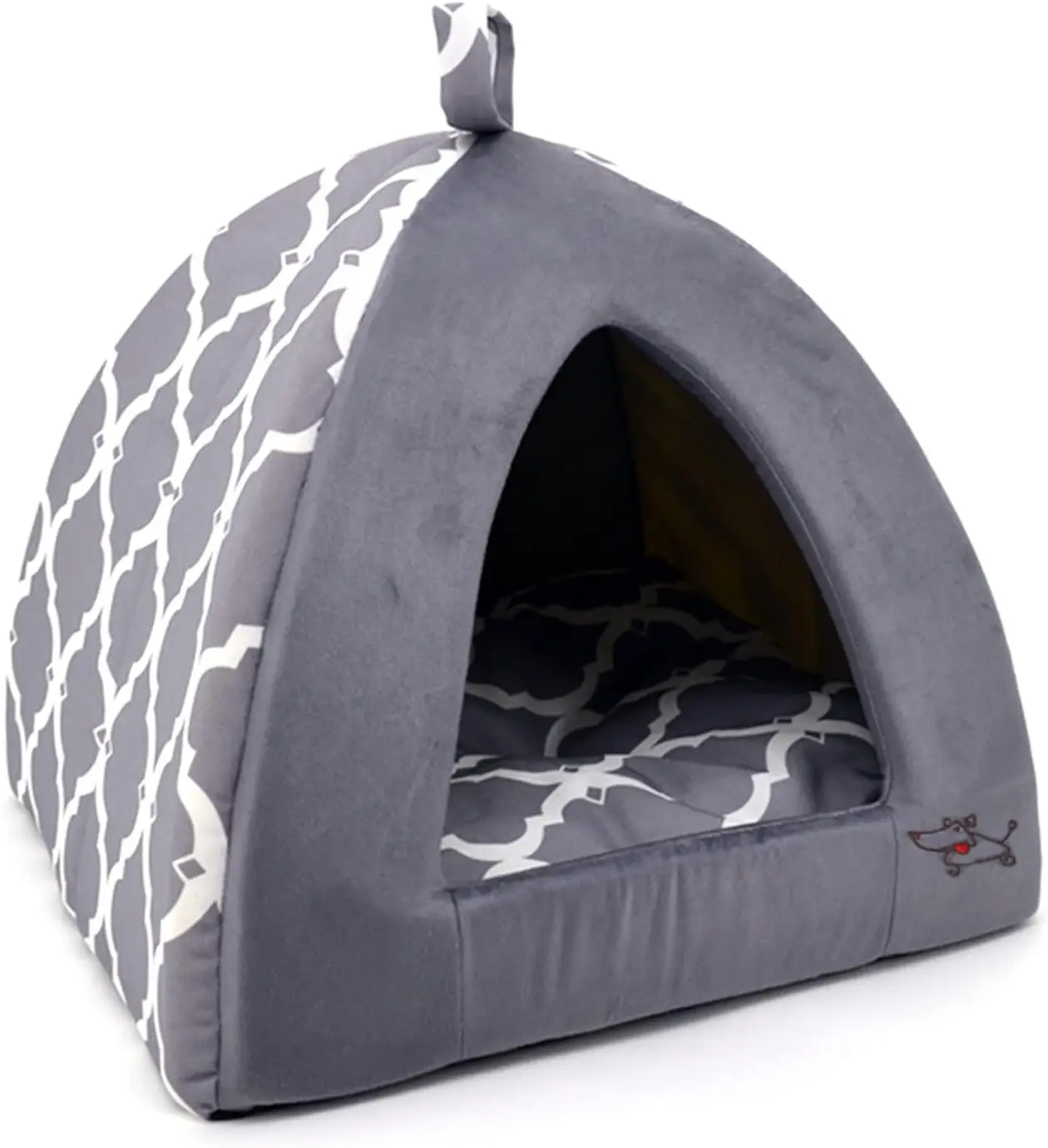 Уютная серая клетчатая палатка-лежанка для собак и кошек, 19x19x19 дюймов, мягкий домик для дома с моющимся чехлом
Уютная серая клетчатая палатка-лежанка для собак и кошек, 19x19x19 дюймов, мягкий домик для дома с моющимся чехлом