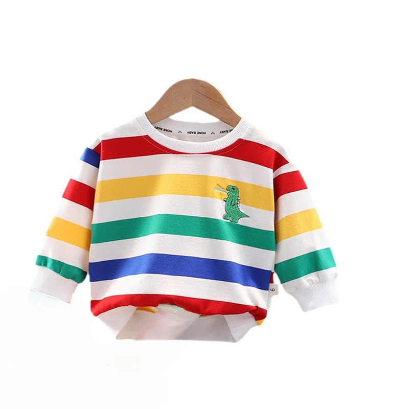 New Spring Autumn Baby Boys Clothes Children Girls Long Sleeved Striped T-Shirt Kids Clothing Infant Casual Cotton Costume
New Spring Autumn Baby Boys Clothes Children Girls Long Sleeved Striped T-Shirt Kids Clothing Infant Casual Cotton Costume