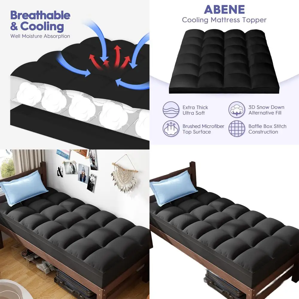 Наматрасник Twin XL для поддержки спины, плюшевая подушка, карман 8-21, мягкая защита (черный)
Наматрасник Twin XL для поддержки спины, плюшевая подушка, карман 8-21, мягкая защита (черный)