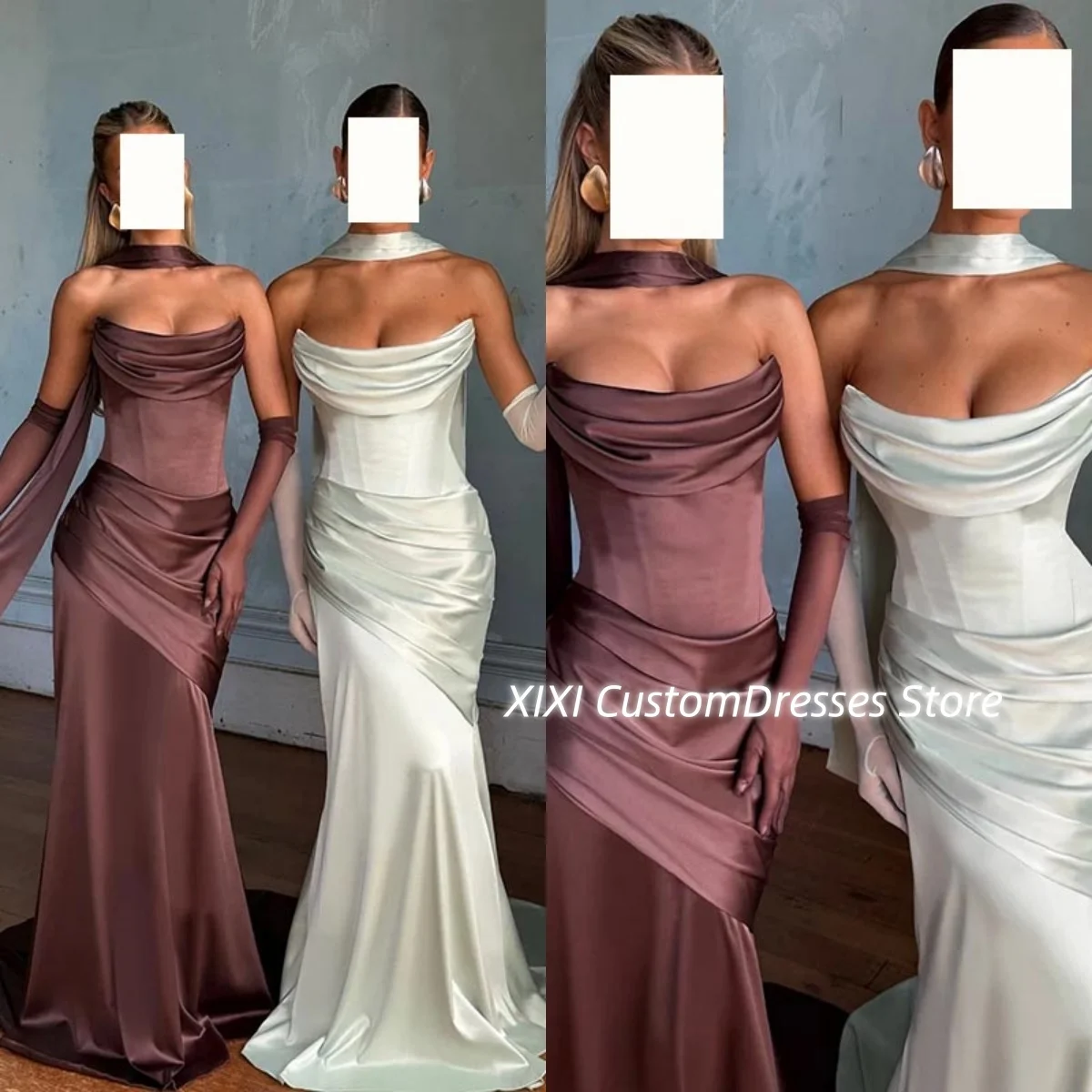 Brown Vestidos De Festa Cowl Neck Customize Dress Women Elegant Luxury Sleeveless Floor-Length Zipper Gala Dresses Woman
Brown Vestidos De Festa Cowl Neck Customize Dress Women Elegant Luxury Sleeveless Floor-Length Zipper Gala Dresses Woman