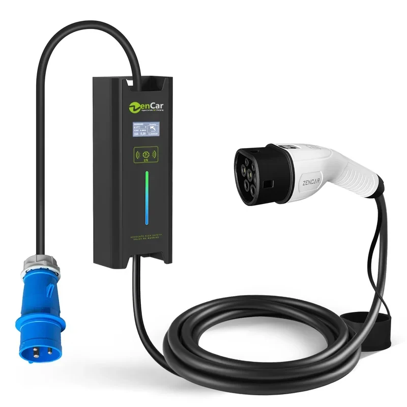 Zencar Type 2 16A 32A Portable EV Charger with Blue CEE Plug Level 2 Evse Connector Single Phase
Zencar Type 2 16A 32A Portable EV Charger with Blue CEE Plug Level 2 Evse Connector Single Phase