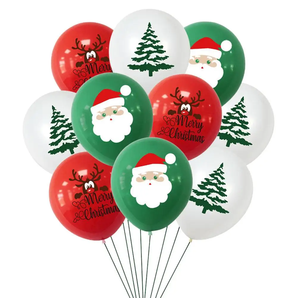 10 Pcs Christmas Decoration Balloon Set Latex Safe Strong Bedroom Garden Celebration Holiday Atmosphere Xmas
10 Pcs Christmas Decoration Balloon Set Latex Safe Strong Bedroom Garden Celebration Holiday Atmosphere Xmas