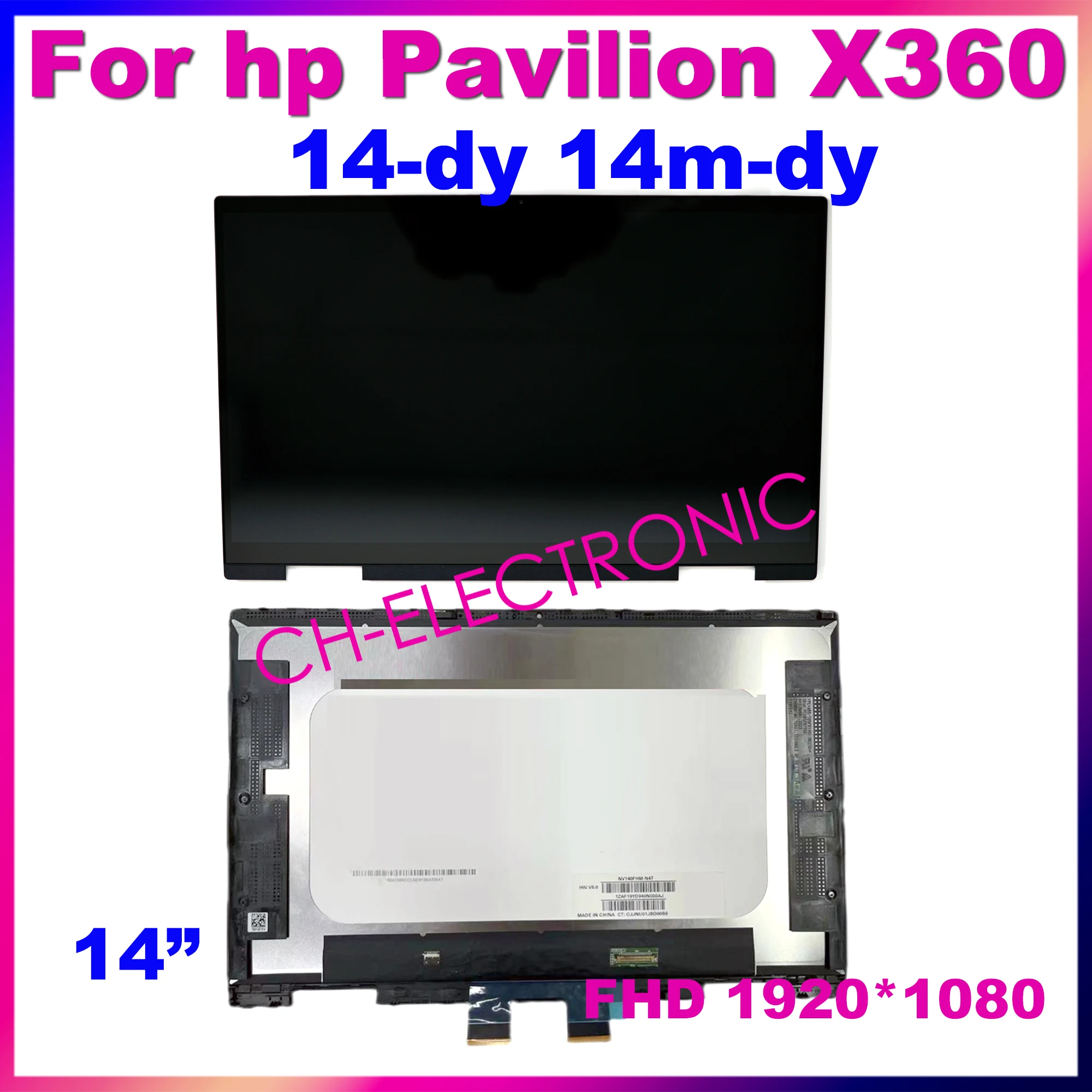 For HP Pavilion X360 Convertible 14-dy 14m-dy 14-dy0011ne 14-dy0012nj 14'' FHD LCD Display Touch Screen Glass Digitizer Assembly
For HP Pavilion X360 Convertible 14-dy 14m-dy 14-dy0011ne 14-dy0012nj 14'' FHD LCD Display Touch Screen Glass Digitizer Assembly