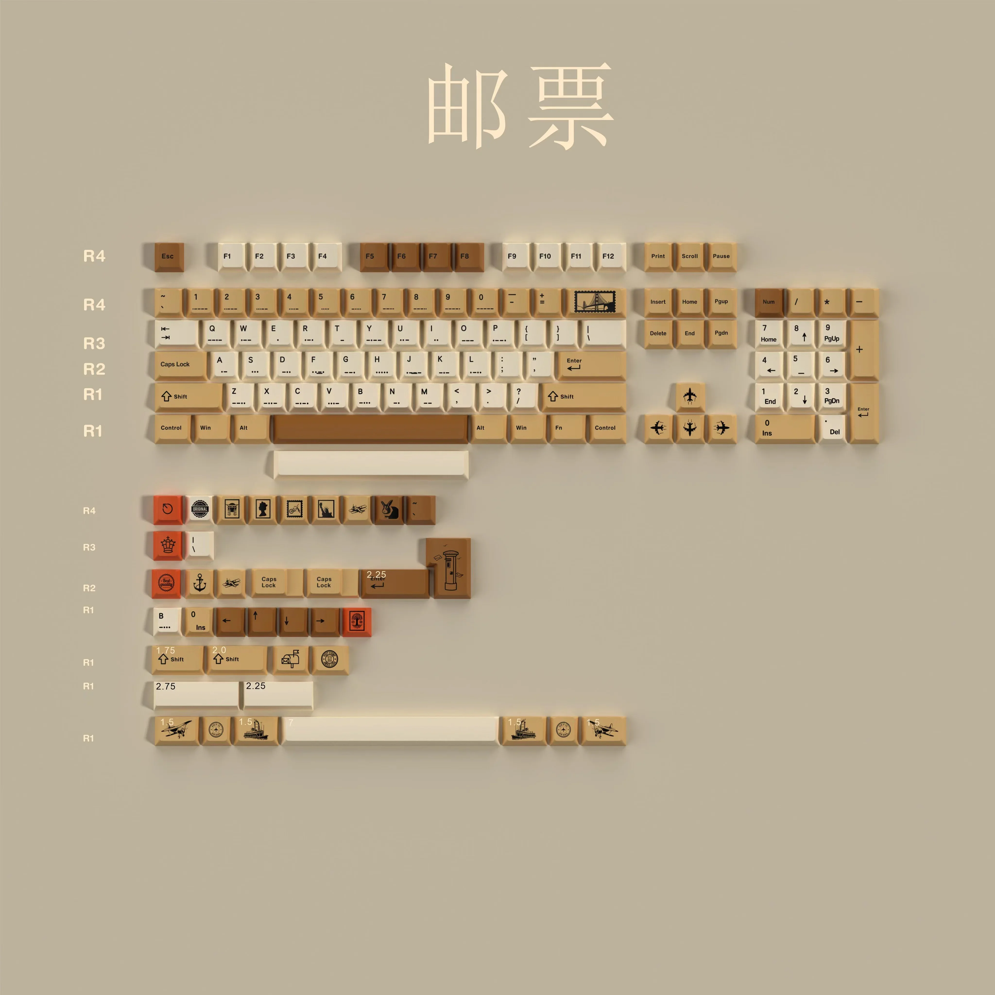 Vintage stamp keycap machine original highly sublimated mechanical keyboard pbt keycap 7u split space
Vintage stamp keycap machine original highly sublimated mechanical keyboard pbt keycap 7u split space