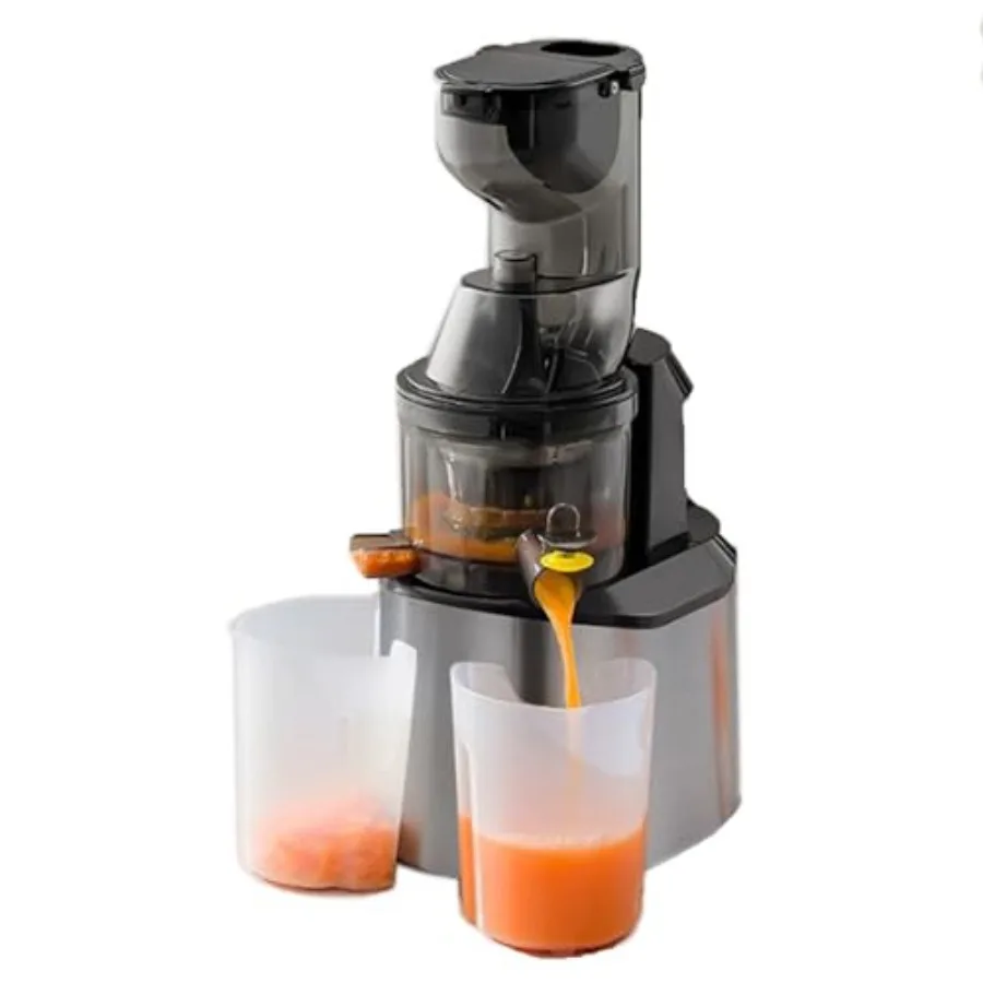 Портативная соковыжималка холодного отжима 150 Вт с желобом подачи 86 мм, соковыжималка с медленным жеванием для свежего сока, конструкция из нержавеющей стали, серебристая
Портативная соковыжималка холодного отжима 150 Вт с желобом подачи 86 мм, соковыжималка с медленным жеванием для свежего сока, конструкция из нержавеющей стали, серебристая