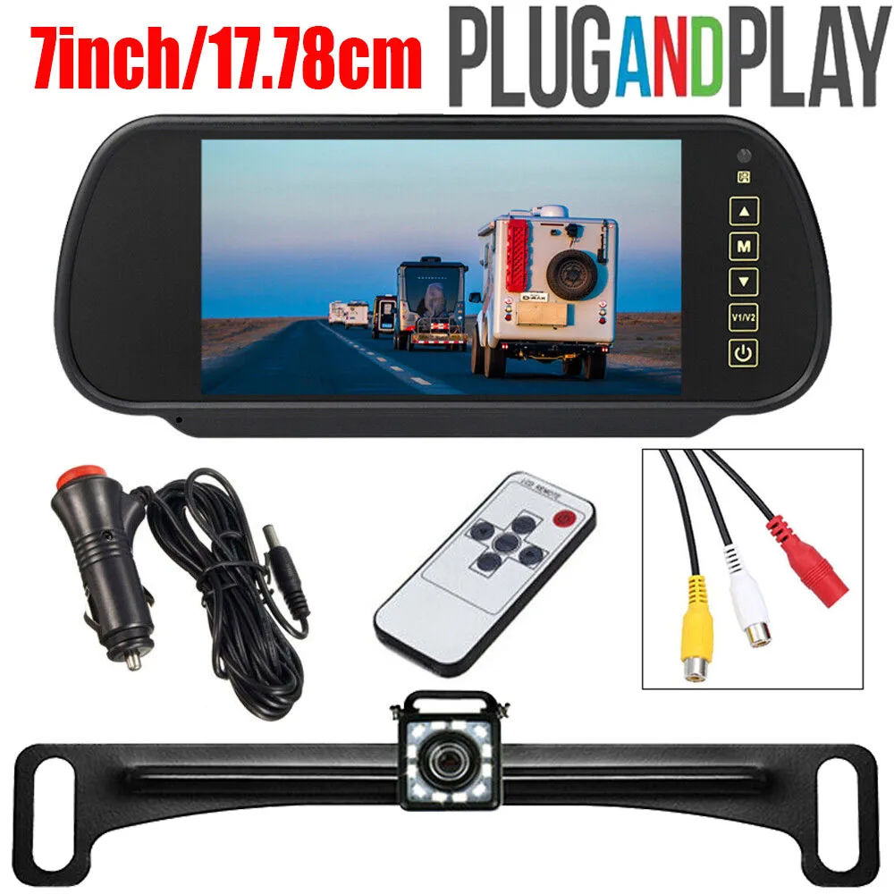 7" Mirror Monitor & Night Vision Reverse Backup Camera Parking Assistance Car Plug Easy Installation Car Acesssories
7" Mirror Monitor & Night Vision Reverse Backup Camera Parking Assistance Car Plug Easy Installation Car Acesssories