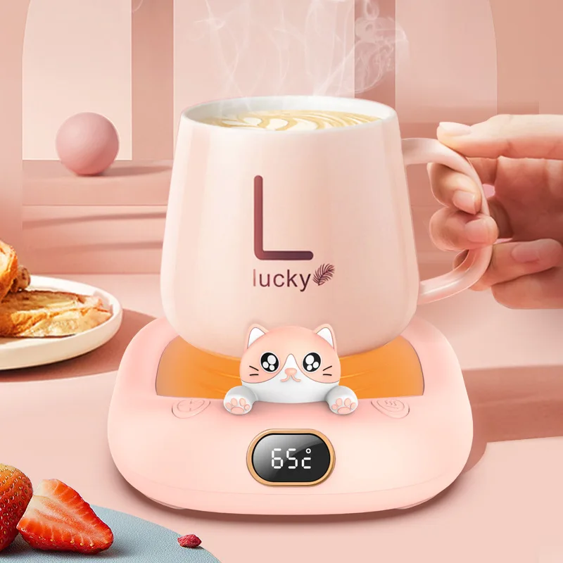 New Cute Cat Constant Temperature Coaster with Four Adjustments for Household and Office Use Heating Warm Coaster USB Digtal
New Cute Cat Constant Temperature Coaster with Four Adjustments for Household and Office Use Heating Warm Coaster USB Digtal