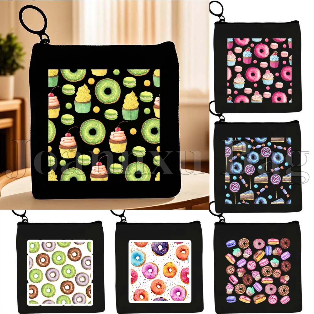 Cute Food Sweet Desserts Pastry Dark Chocolate Cheesecake Macaron Donuts Canvas Coin Purse Bag Key Storage Card Bag Wallet Pouch
Cute Food Sweet Desserts Pastry Dark Chocolate Cheesecake Macaron Donuts Canvas Coin Purse Bag Key Storage Card Bag Wallet Pouch