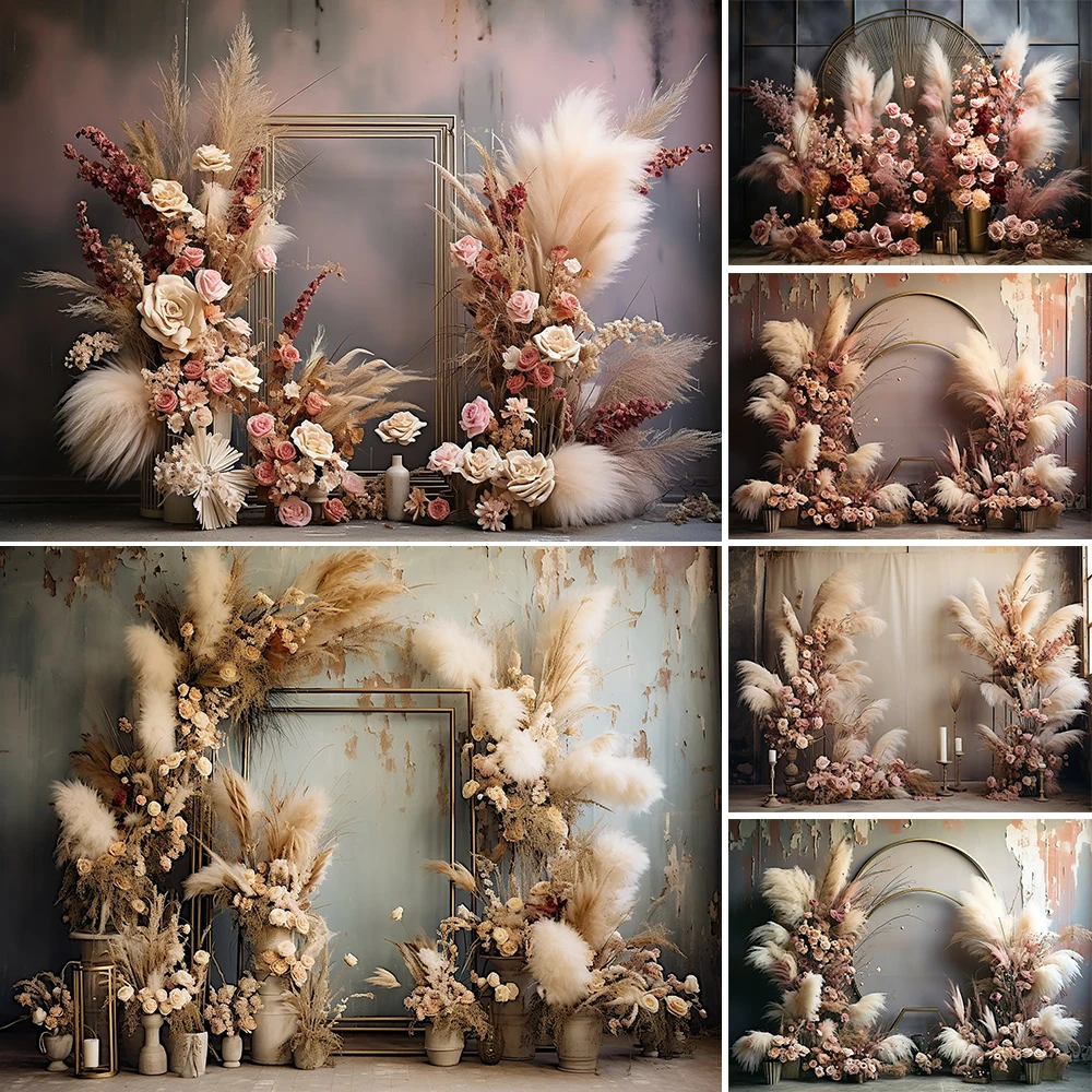 Boho Background for Studio Photography Background Pampas Grass Retro Potted Backdrop Banner Girl Kid Birthday Wedding Photobooth
Boho Background for Studio Photography Background Pampas Grass Retro Potted Backdrop Banner Girl Kid Birthday Wedding Photobooth