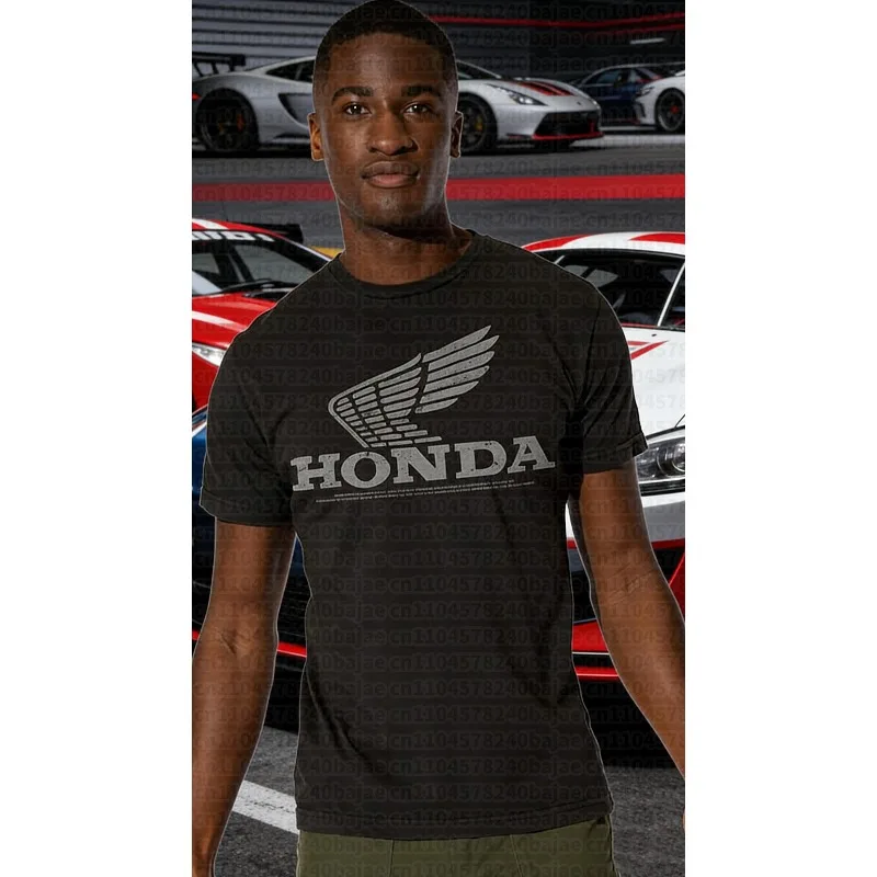 2025-26 летняя модная рабочая одежда Honda Moto Honda с графическим рисунком, футболка из 100% хлопка с принтом, свободная повседневная удобная и дышащая
2025-26 летняя модная рабочая одежда Honda Moto Honda с графическим рисунком, футболка из 100% хлопка с принтом, свободная повседневная удобная и дышащая