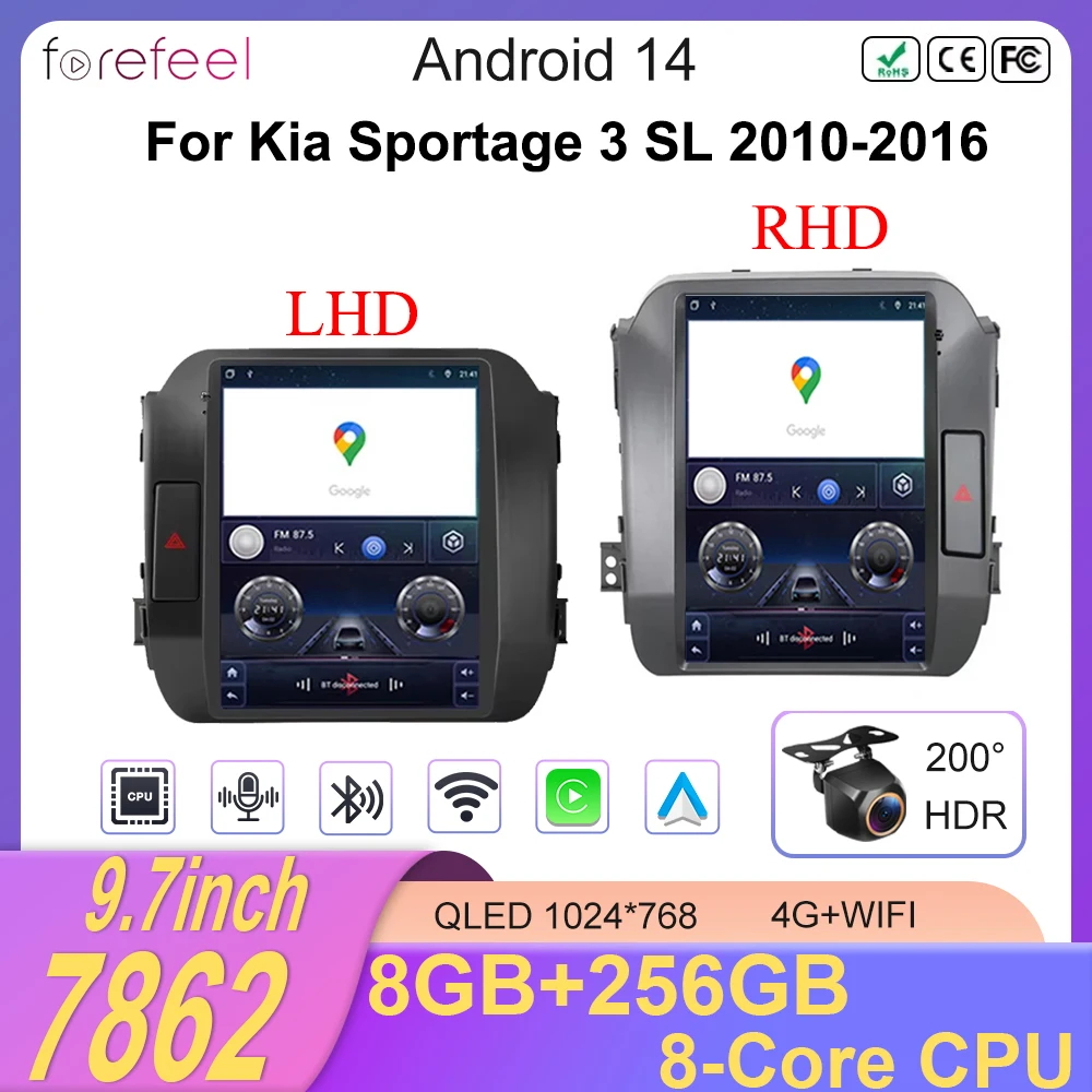Автомобильный радиоприемник Android 14, для Kia Sportage 3 SL 2010-2016, 9,7-дюймовый 4G беспроводной мультимедийный плеер CarPlay GPS Android Auto 2 din
Автомобильный радиоприемник Android 14, для Kia Sportage 3 SL 2010-2016, 9,7-дюймовый 4G беспроводной мультимедийный плеер CarPlay GPS Android Auto 2 din