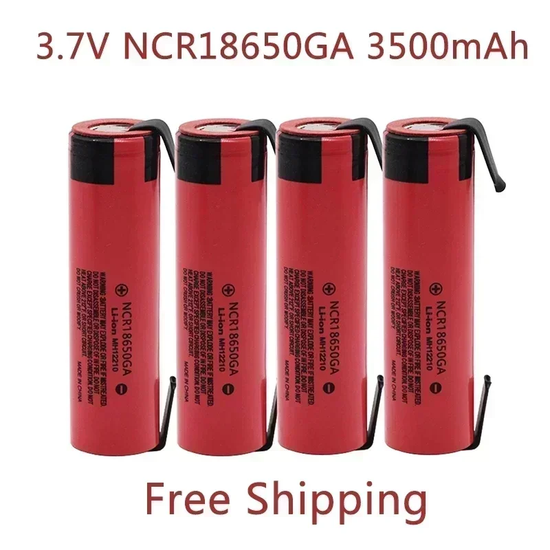18650 Battery NCR18650GA 30A discharge 3.7V 3500mAh 18650 rechargeable battery for toy flashlight lithium battery + DIY Nickel
18650 Battery NCR18650GA 30A discharge 3.7V 3500mAh 18650 rechargeable battery for toy flashlight lithium battery + DIY Nickel