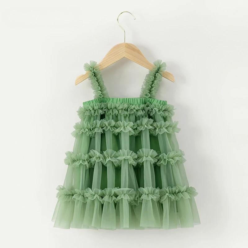 Summer Pretty Princess Vest Dress for Girls Solid Sling Halloween Costume Tulle Mesh Tutu Dresses Kids Party Princess Dress
Summer Pretty Princess Vest Dress for Girls Solid Sling Halloween Costume Tulle Mesh Tutu Dresses Kids Party Princess Dress