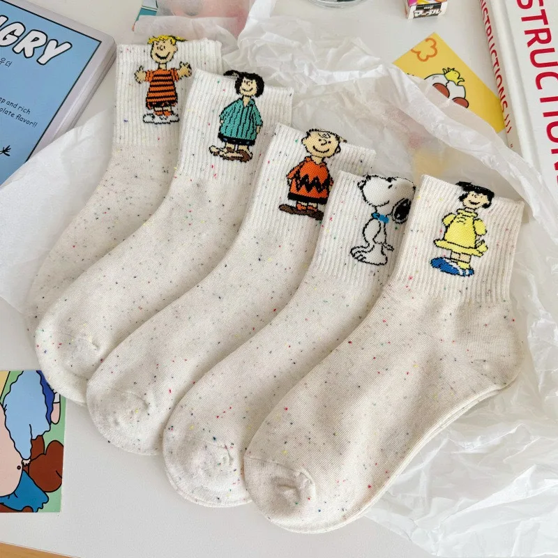 5Pairs Snoopy cartoon socks ideas yarn tube cotton socks anime cute versatile sports women's socks gift
5Pairs Snoopy cartoon socks ideas yarn tube cotton socks anime cute versatile sports women's socks gift