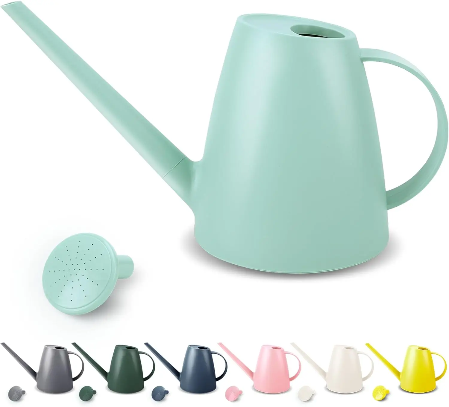 1.8L Watering Can for Indoor Outdoor Plants, Long Spout Garden Watering Can with Detachable Nozzle, Green
1.8L Watering Can for Indoor Outdoor Plants, Long Spout Garden Watering Can with Detachable Nozzle, Green