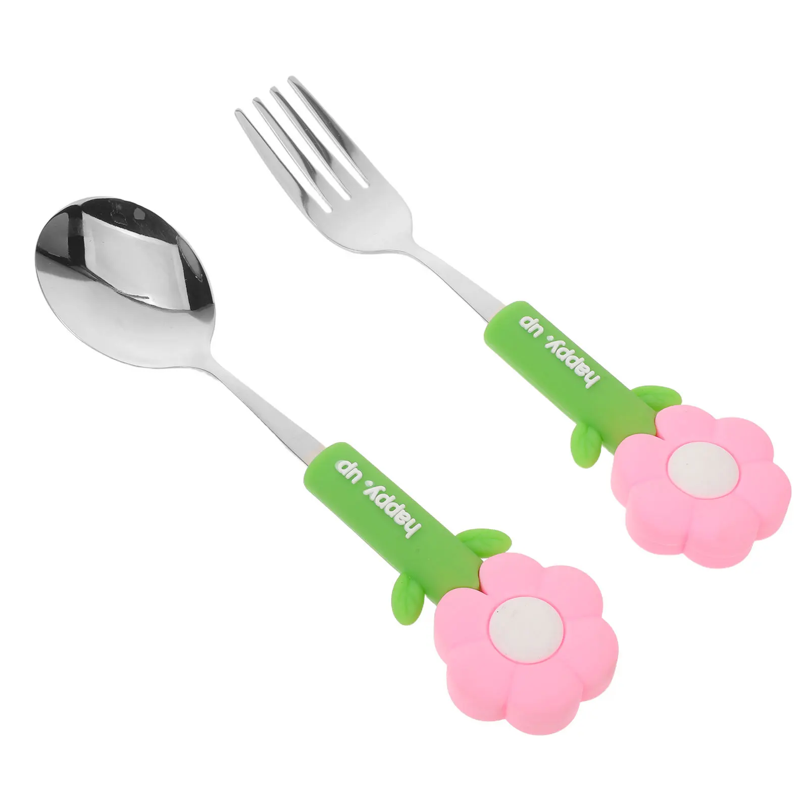 2 шт. набор посуды из нержавеющей стали, вилка, ложка, дизайн подсолнечника, столовые приборы для кормления для отлучения от груди, путешествий, домашнего использования
2 шт. набор посуды из нержавеющей стали, вилка, ложка, дизайн подсолнечника, столовые приборы для кормления для отлучения от груди, путешествий, домашнего использования