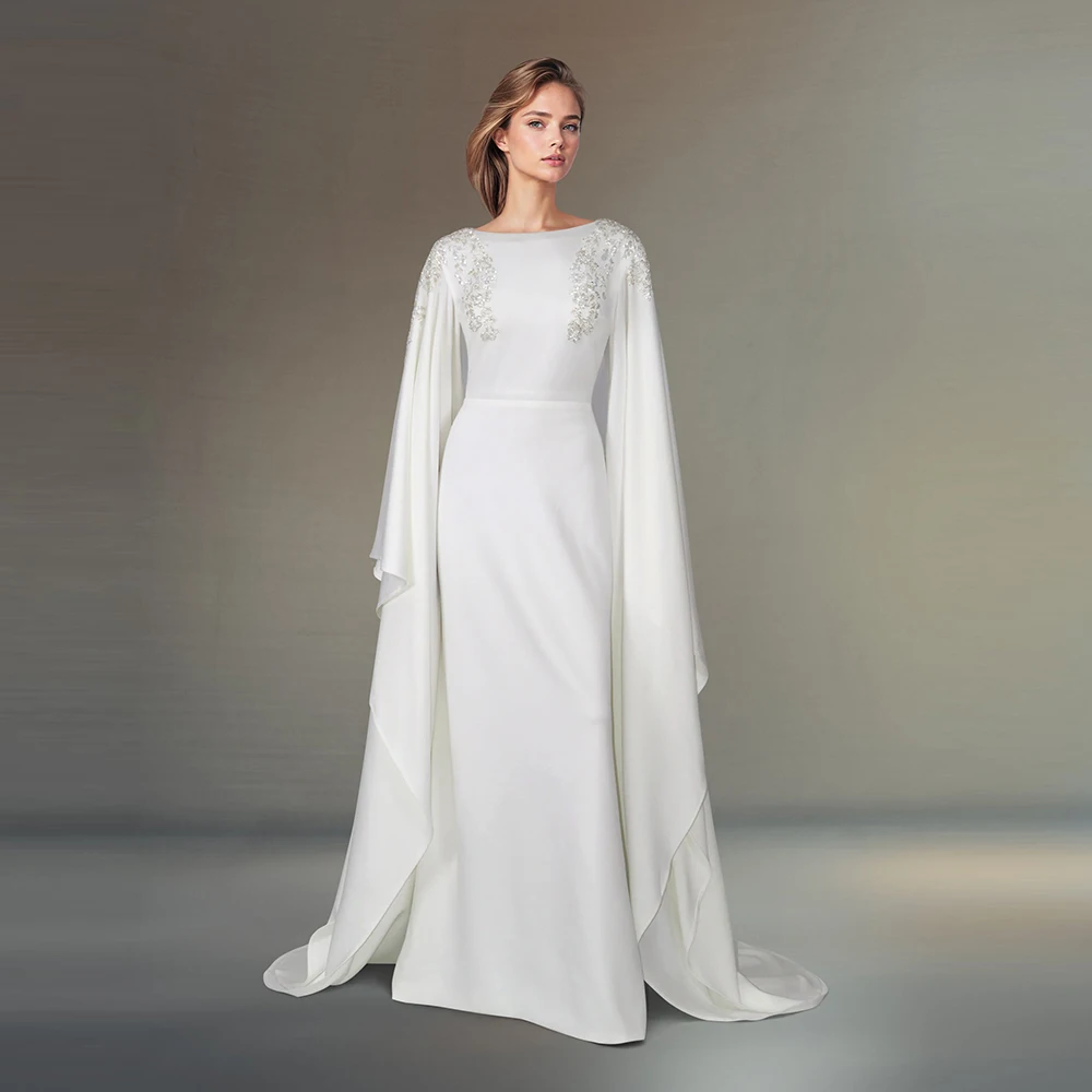 Vintage Charmeuse Pearl Sequined Beading Evening Dresses Straight Boat Neck Bespoke Occasion Gown Long Dresses
Vintage Charmeuse Pearl Sequined Beading Evening Dresses Straight Boat Neck Bespoke Occasion Gown Long Dresses