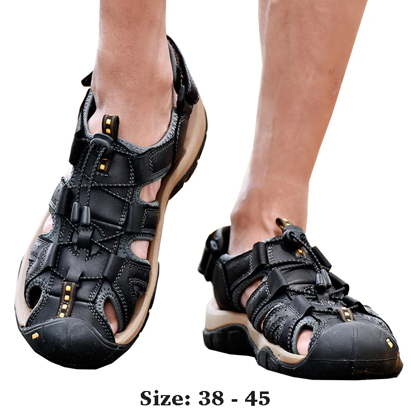 High quality leather flat sandals for men round toes new summer 2025 size 38 45 casual outdoor walking big size shoe blue brown
High quality leather flat sandals for men round toes new summer 2025 size 38 45 casual outdoor walking big size shoe blue brown