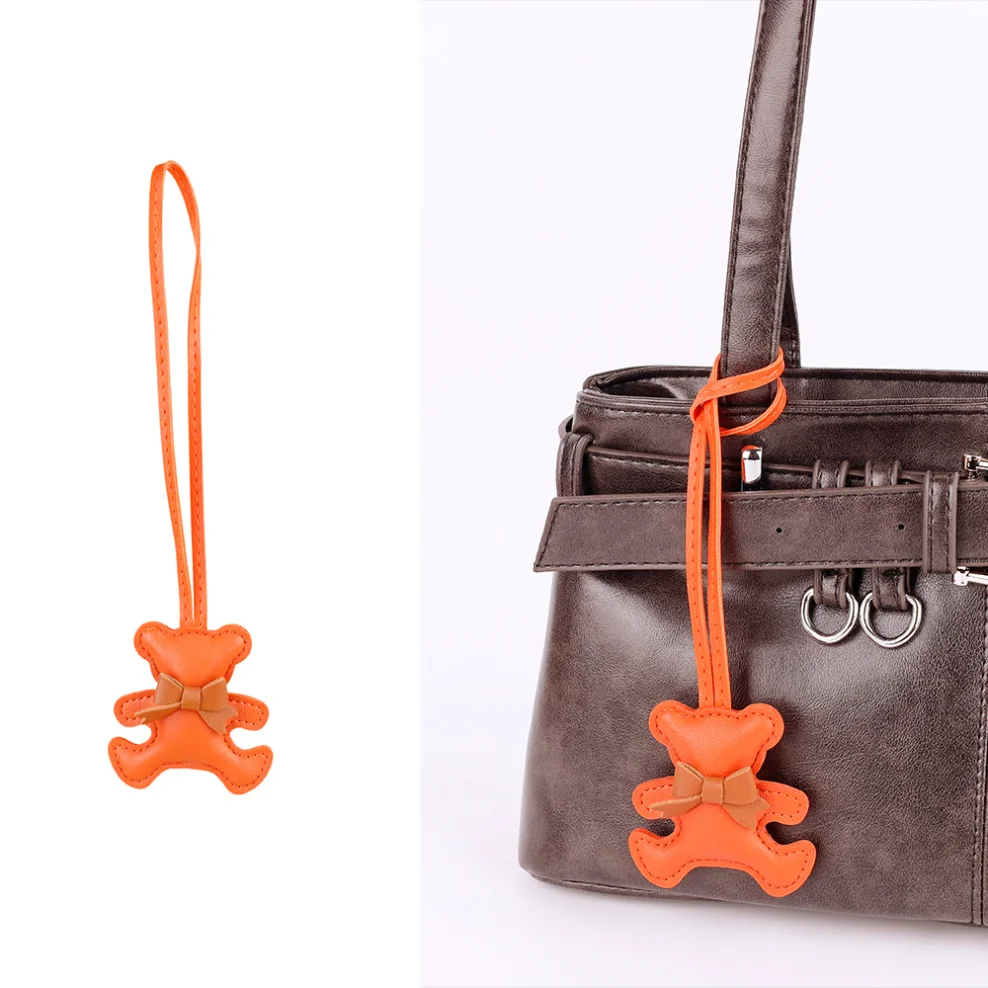 Cute Car Key Holder Bow Bear Keychain Fashion Creative PU Leather Keyring Soft Bag Ornament Cartoon Bag Pendant Backpack Decor
Cute Car Key Holder Bow Bear Keychain Fashion Creative PU Leather Keyring Soft Bag Ornament Cartoon Bag Pendant Backpack Decor