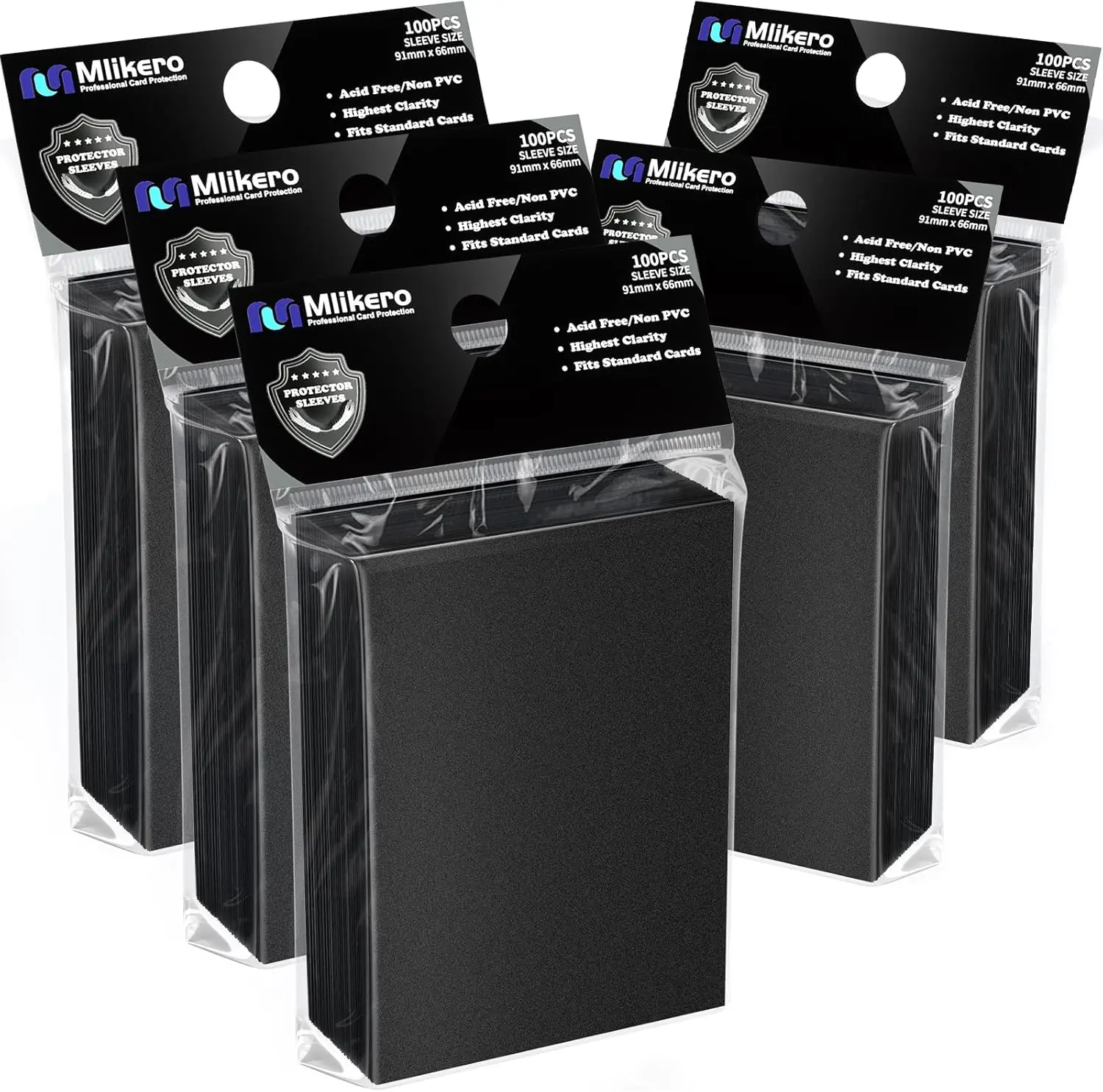 500 Count Black Card Sleeves, Matte Deck Protectors for MTG TCG Sports Cards with Smooth Shuffling
500 Count Black Card Sleeves, Matte Deck Protectors for MTG TCG Sports Cards with Smooth Shuffling
