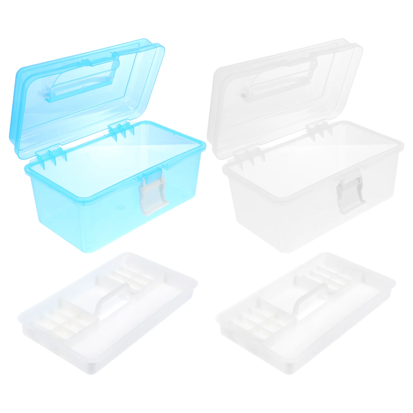 2 Pcs Toolbox Classified Storage Case Handheld Sundries Holder Plastic Makeup Hand-held Nail Decor Organizer
2 Pcs Toolbox Classified Storage Case Handheld Sundries Holder Plastic Makeup Hand-held Nail Decor Organizer