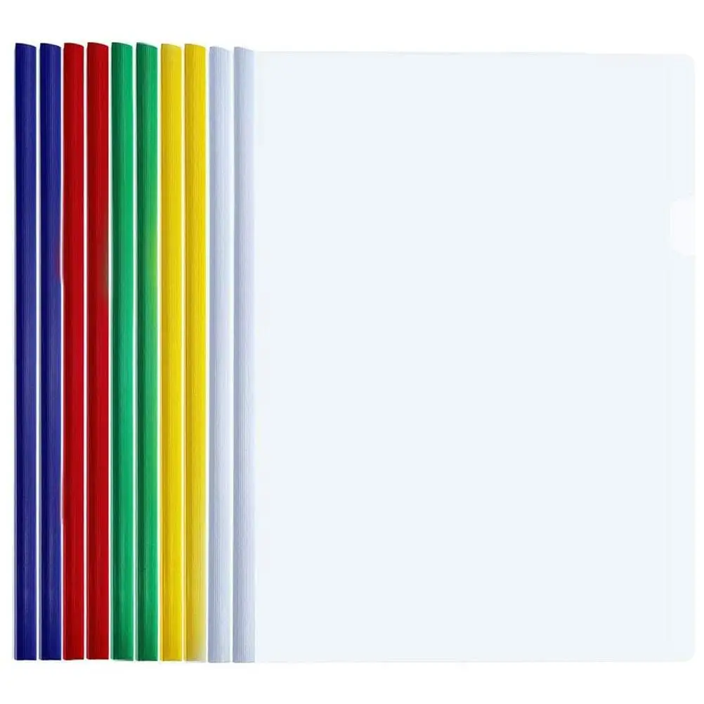 10 Pcs A4 File Folders Thick Sliding Bar Clamps Clear Report Cover Large Capacity Document ganizer for Office School
10 Pcs A4 File Folders Thick Sliding Bar Clamps Clear Report Cover Large Capacity Document ganizer for Office School