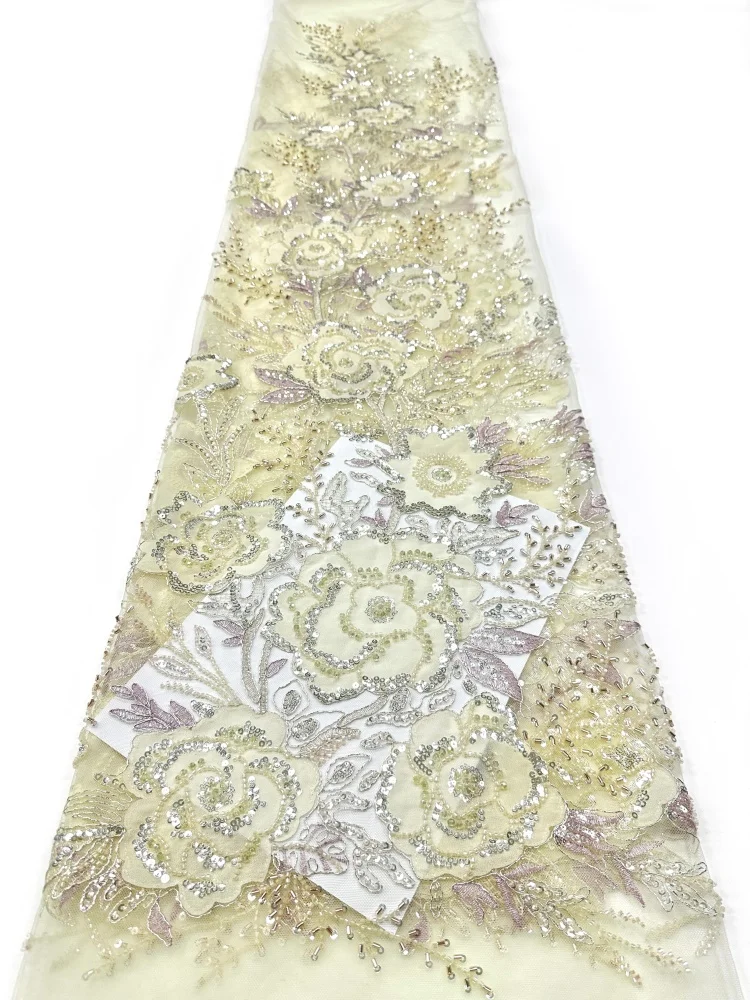 High Quality African Beads Groom Tulle Lace Fabric with Sequins Embroidery French Tulle Laces for Nigerian Party Sewing
High Quality African Beads Groom Tulle Lace Fabric with Sequins Embroidery French Tulle Laces for Nigerian Party Sewing