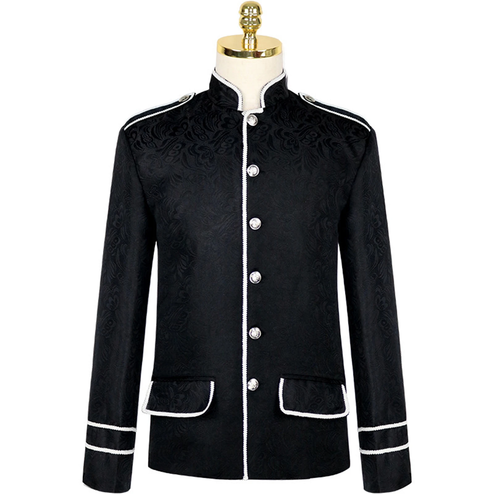 Men's Steampunk Gothic Blazer Jacket Musical Dance Drama Cosplay Costume
Men's Steampunk Gothic Blazer Jacket Musical Dance Drama Cosplay Costume
