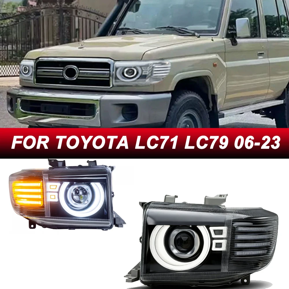 Hot LED HeadLights for TOYOTA LC76 LC79 LC71 06-23 full led DRL Car head lamp Assembly Signal Auto Accessories Modified Lamp
Hot LED HeadLights for TOYOTA LC76 LC79 LC71 06-23 full led DRL Car head lamp Assembly Signal Auto Accessories Modified Lamp