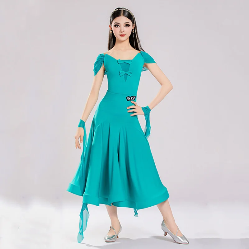 Modern Dancewear Girls Children National Standard Bow Bodysuit and Large Skirts Group Professional Dance Performance Costume
Modern Dancewear Girls Children National Standard Bow Bodysuit and Large Skirts Group Professional Dance Performance Costume