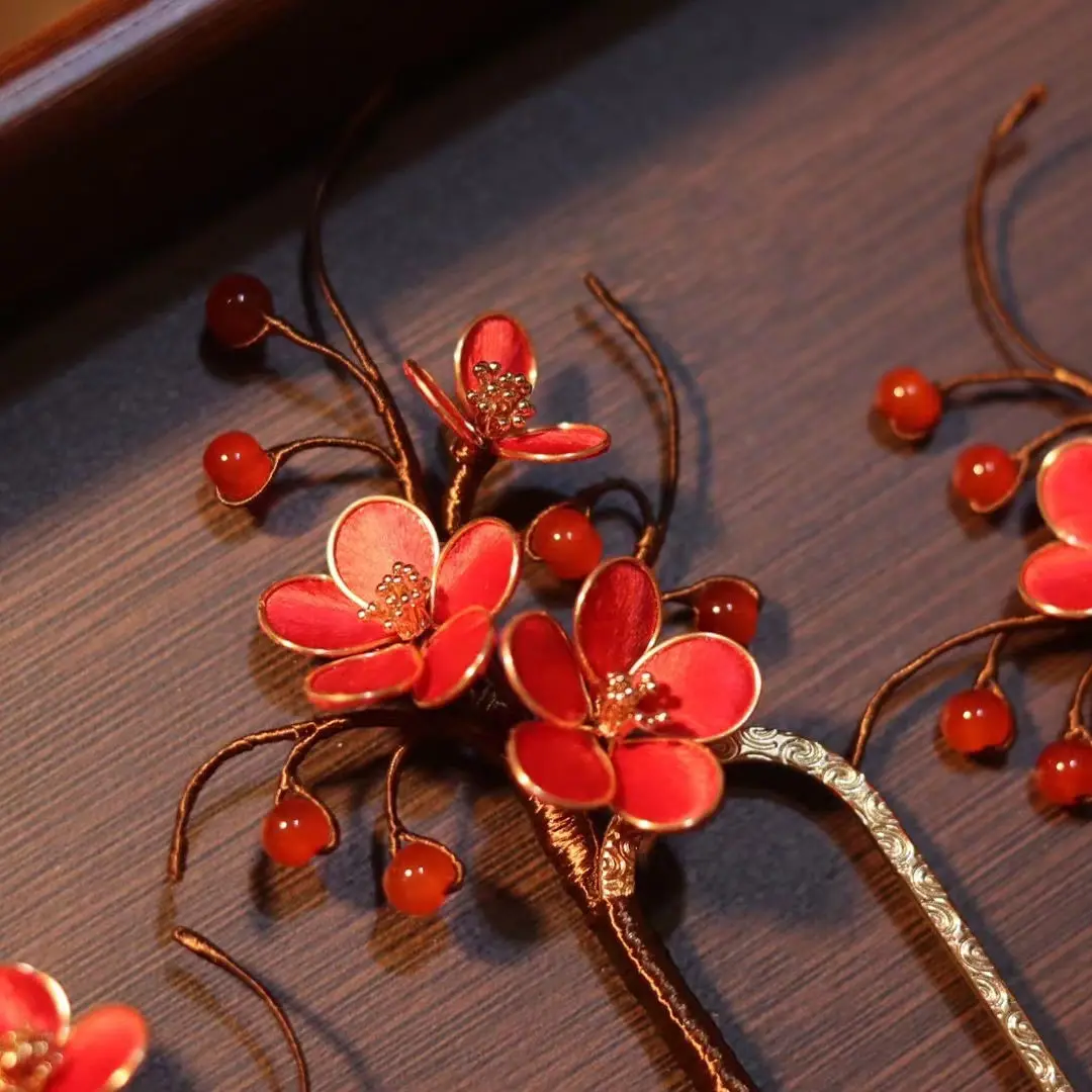 Handmade Ancient Style Hanfu Brooch Hairpin Barrettes High-End Birthday Gift
Handmade Ancient Style Hanfu Brooch Hairpin Barrettes High-End Birthday Gift
