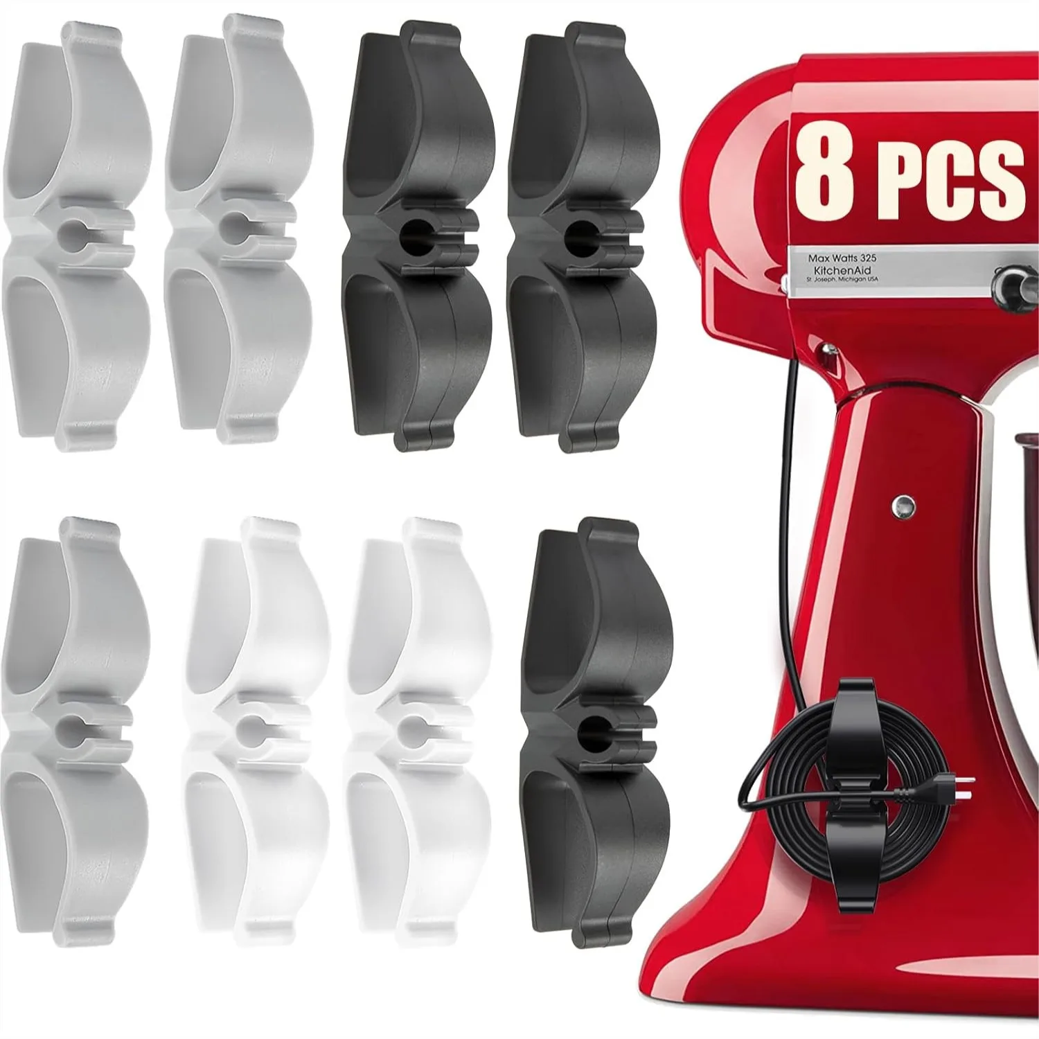 Upgraded Cord Organizer For Kitchen Appliances 8 Pack Stick On Wire Wrapper With Super Sticky Nano Tape For Mixers Coffee Maker Pressure Cooker
Upgraded Cord Organizer For Kitchen Appliances 8 Pack Stick On Wire Wrapper With Super Sticky Nano Tape For Mixers Coffee Maker Pressure Cooker
