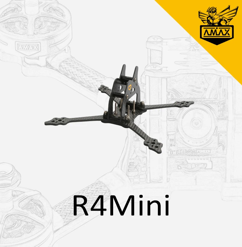 AMAX R4Mini 4'' FPV Racing Drone Carbon Frame High Quality Light Weight RC Model Quadcopter Kit Toothpick Airplane
AMAX R4Mini 4'' FPV Racing Drone Carbon Frame High Quality Light Weight RC Model Quadcopter Kit Toothpick Airplane